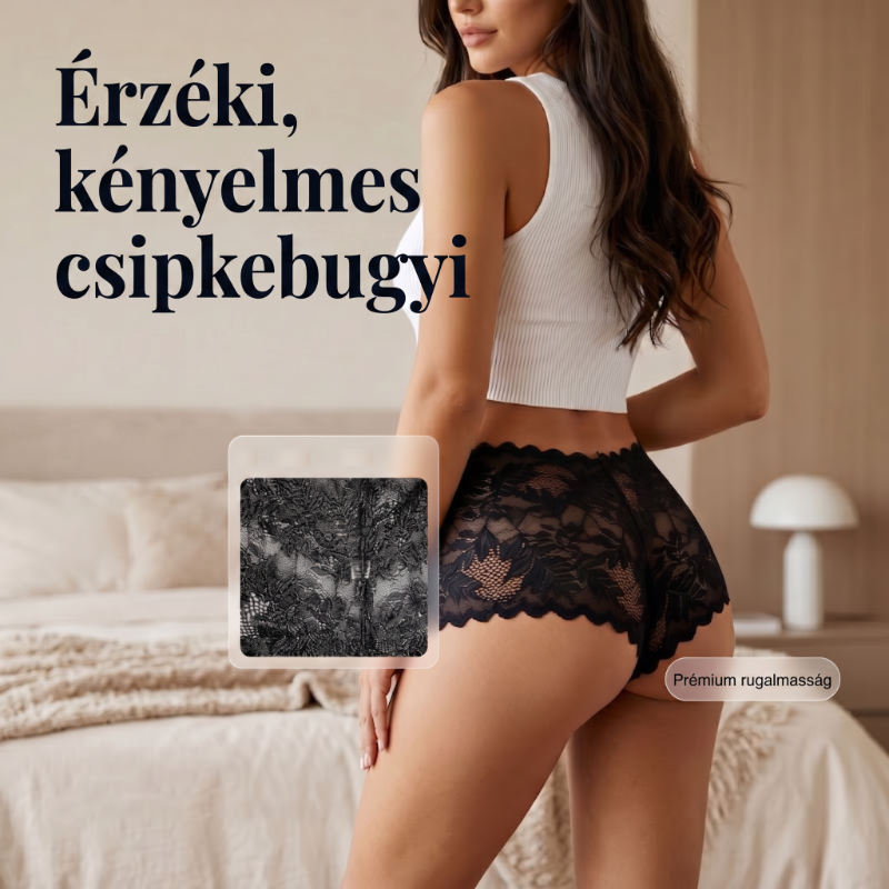 【✨ 1 + 3 ingyen - 4 db】Női szexi csipkés bugyi – Átlátszó, virágmintás fehérnemű 💋