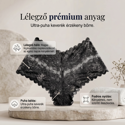 【✨ 1 + 3 ingyen - 4 db】Női szexi csipkés bugyi – Átlátszó, virágmintás fehérnemű 💋