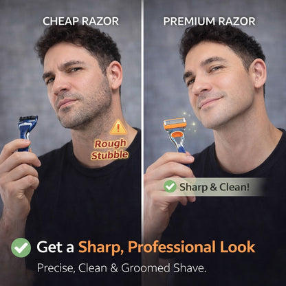 Travel Friendly Five Layer Blade Grip Shaving Razor