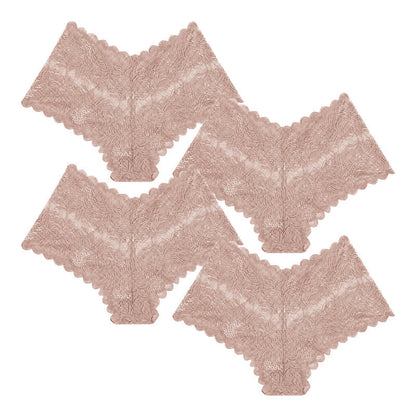 【✨ 1 + 3 ingyen - 4 db】Női szexi csipkés bugyi – Átlátszó, virágmintás fehérnemű 💋